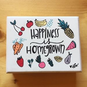 Happiness is homegrown sign
